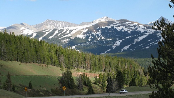 The view from the top of Vail Pass, on the way from Grand Junction to Denver.