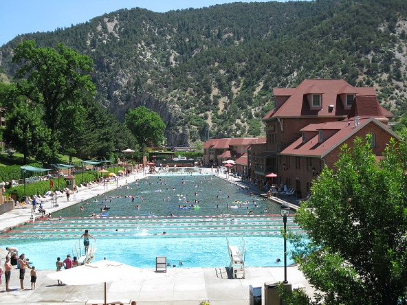 The world famous Glenwood Hot Springs Pool is just 89 miles from Grand Junction