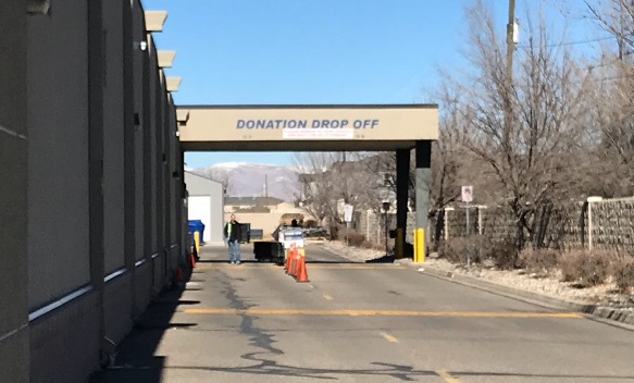 Goodwill's drop off bay makes it really convenient to donate.