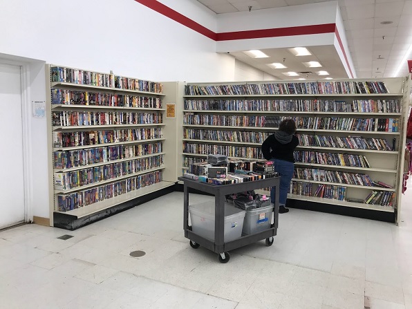 Grand Junction Arc's books, VHS and DVD section