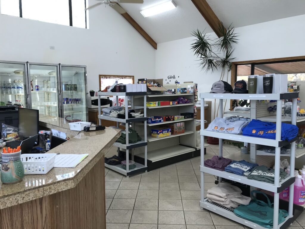 Inside the store at Monument RV Park