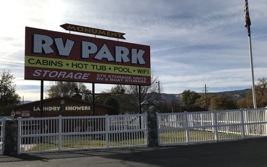 The Monument RV Park is one of 2 RV parks in Fruita, Colorado
